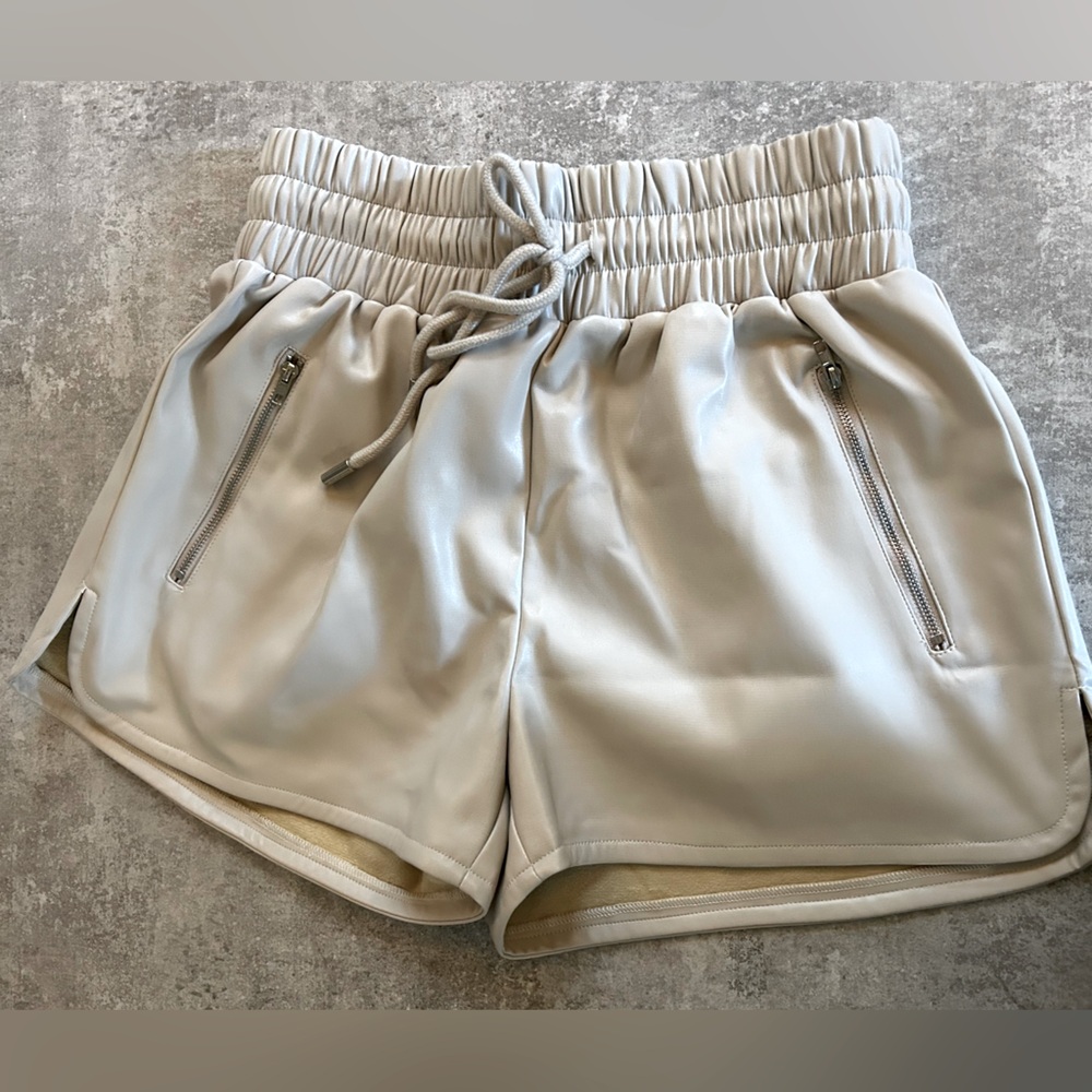 Like New, 12th Tribe Pleather Sand Shorts, Size Medium